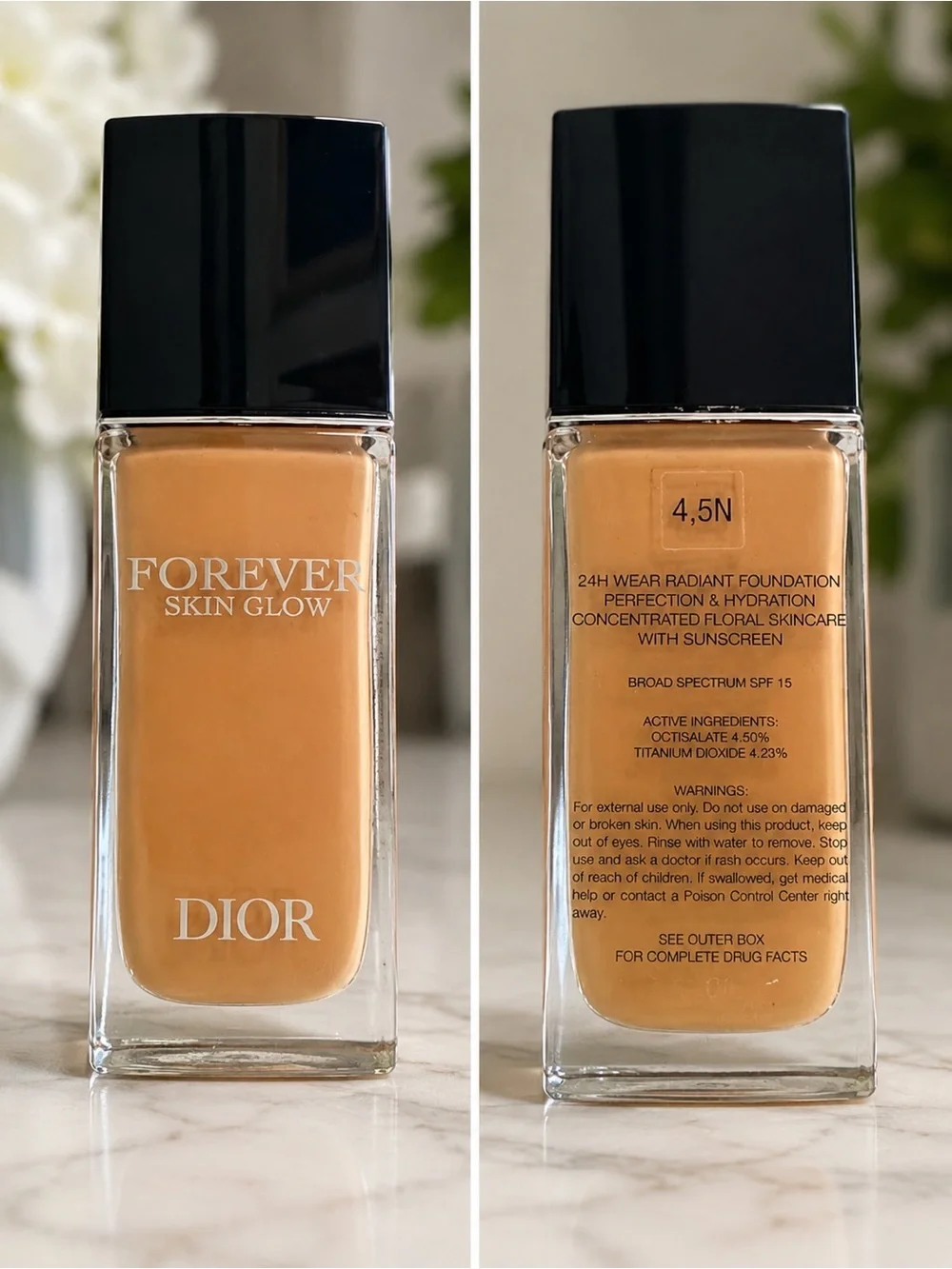 Dior Forever Skin Glow Foundation SPF 15 – Shade 4.5N